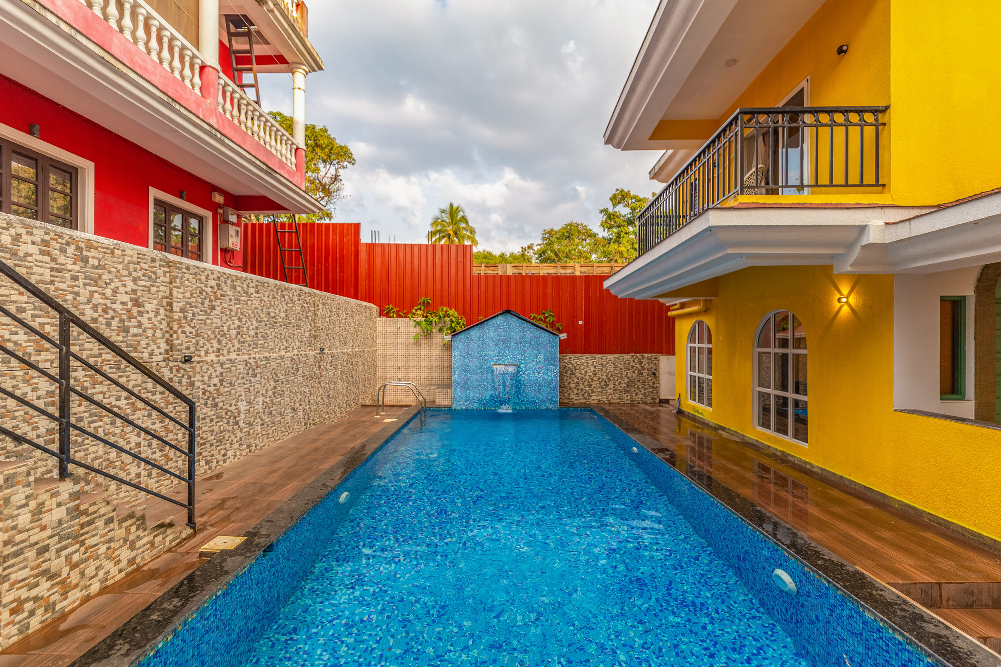 Starry swimming pool