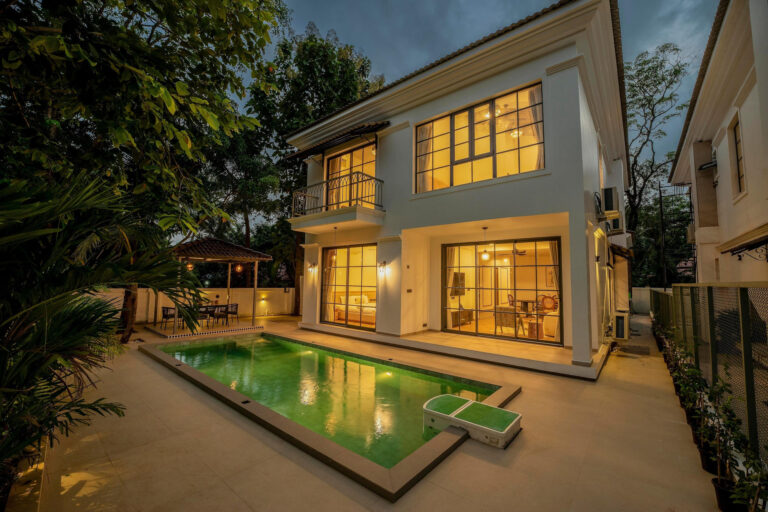 White Jade, a four-bedroom private pool villa in Anjuna